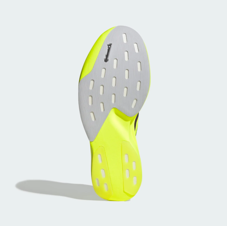 adidas Adizero Running Shoes – Neon Yellow with Dark Stripes