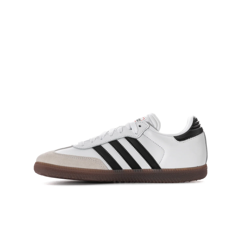 adidas Samba Sneakers - White and Black with Gum Sole