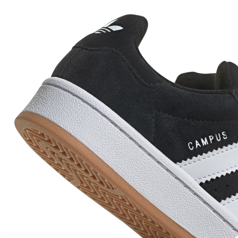 adidas Campus Sneakers - Black and White with Gum Sole