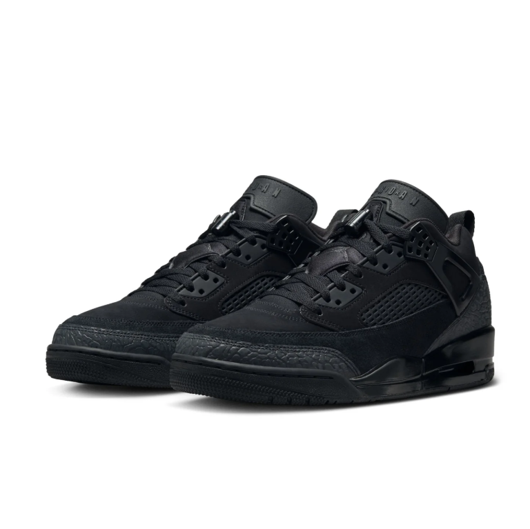 Jordan Sneakers - All Black with Textured Overlays