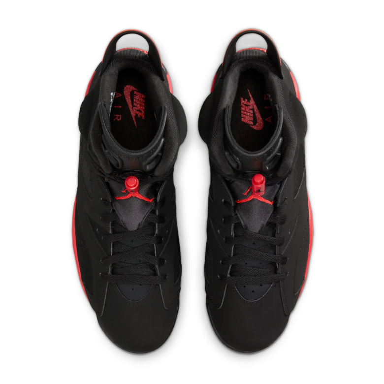 Air Jordan 6 High-Top Sneakers - Black and Red