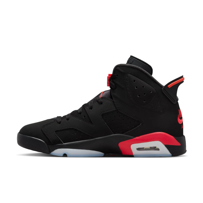 Air Jordan 6 High-Top Sneakers - Black and Red