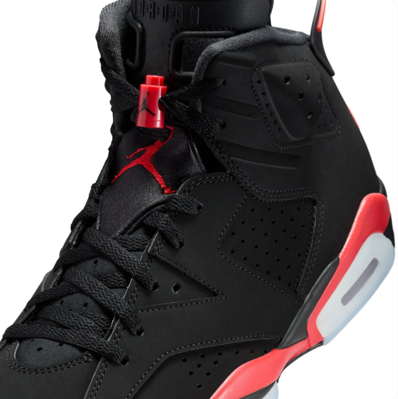 Air Jordan 6 High-Top Sneakers - Black and Red