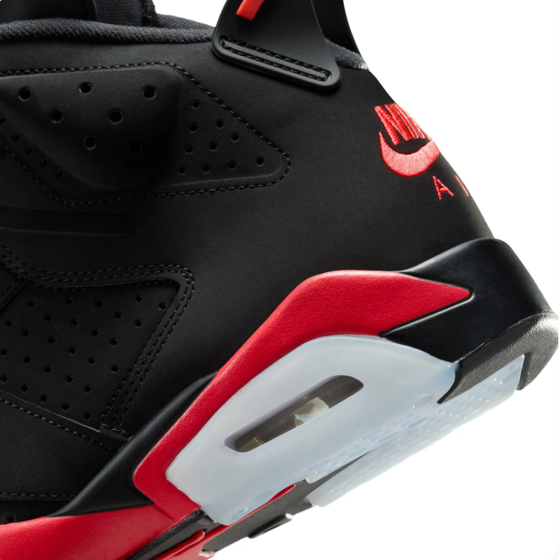 Air Jordan 6 High-Top Sneakers - Black and Red
