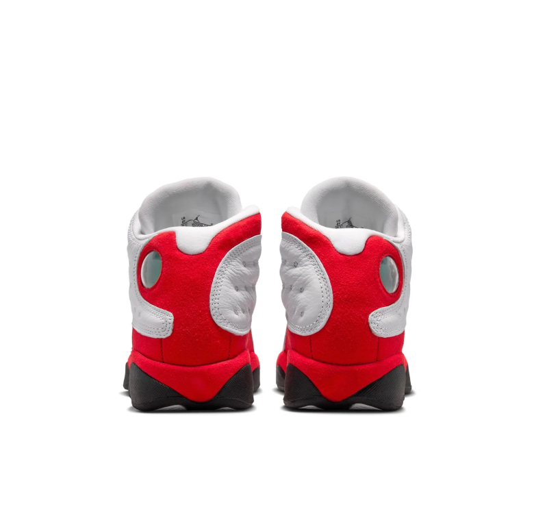 Air Jordan 13 Sneakers - White and Red with Black Accents