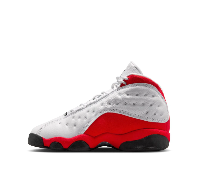 Air Jordan 13 Sneakers - White and Red with Black Accents