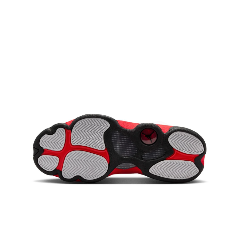 Air Jordan 13 Sneakers - White and Red with Black Accents