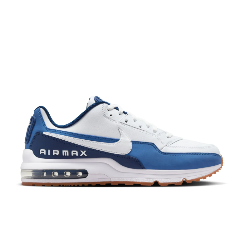 Nike Air Max Sneakers - White and Blue with Gum Sole
