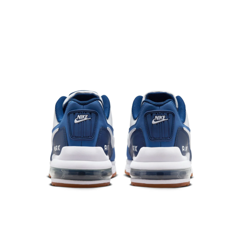 Nike Air Max Sneakers - White and Blue with Gum Sole