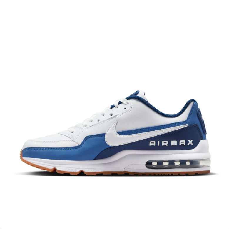 Nike Air Max Sneakers - White and Blue with Gum Sole