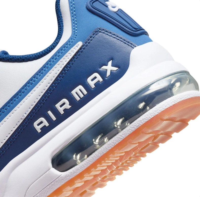 Nike Air Max Sneakers - White and Blue with Gum Sole