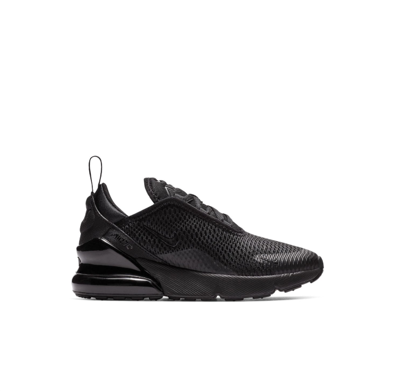 Nike Air Max 270 Sneakers - All Black with Tonal Swoosh
