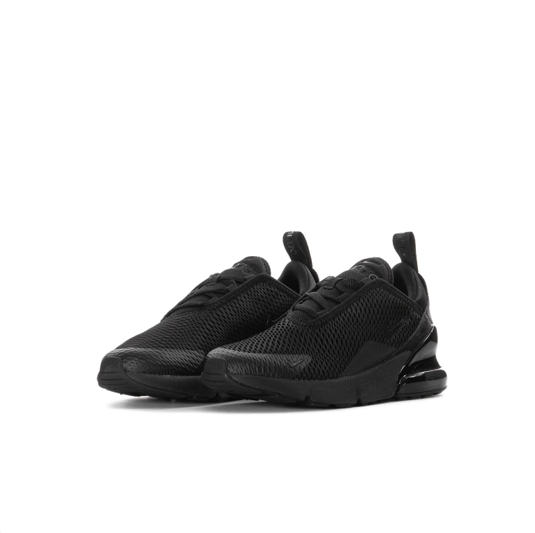 Nike Air Max 270 Sneakers - All Black with Tonal Swoosh