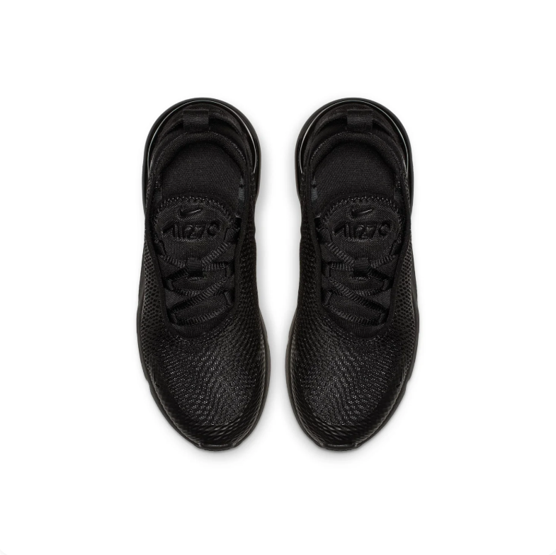 Nike Air Max 270 Sneakers - All Black with Tonal Swoosh