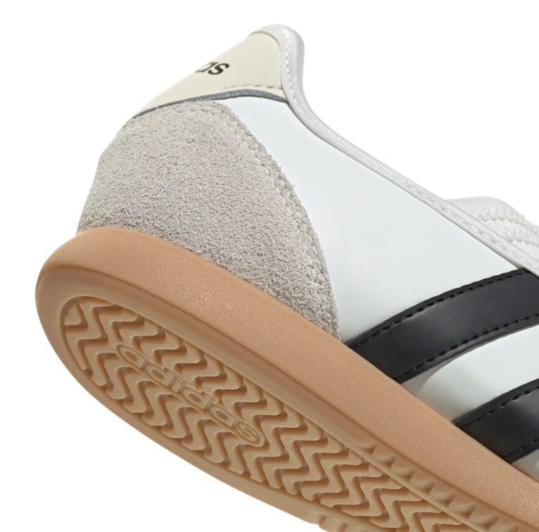 adidas Cross-Strap Ballet Sneakers - White, Black and Gum