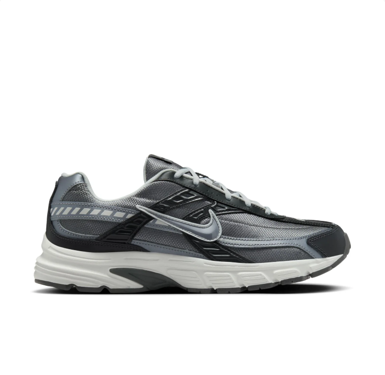 Nike Initiator Sneakers - Dark Gray and Black with Silver Accents