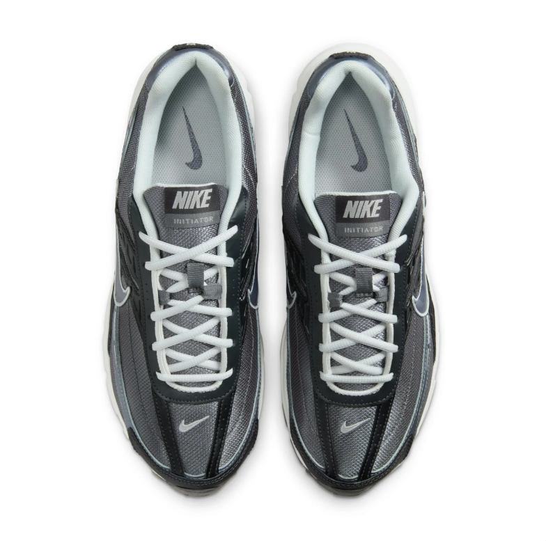 Nike Initiator Sneakers - Dark Gray and Black with Silver Accents