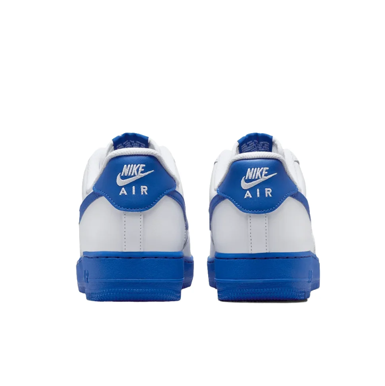Nike Air Force 1 Low Sneakers - White and Royal Blue