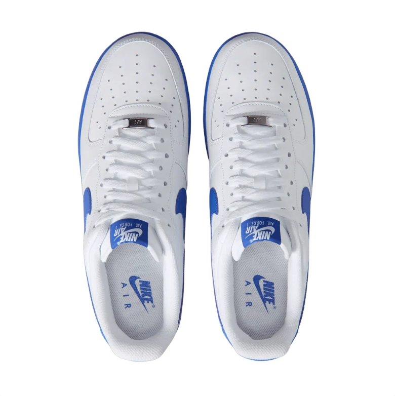 Nike Air Force 1 Low Sneakers - White and Royal Blue