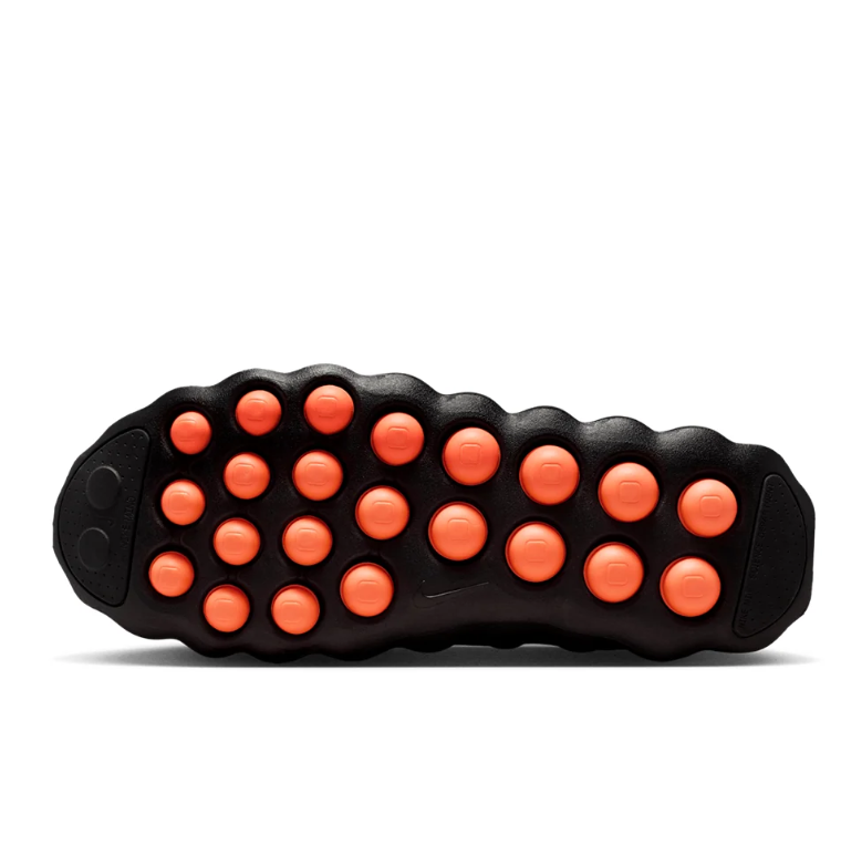 Nike Sneakers - Black with Orange Outsole Pods and Silver Swoosh