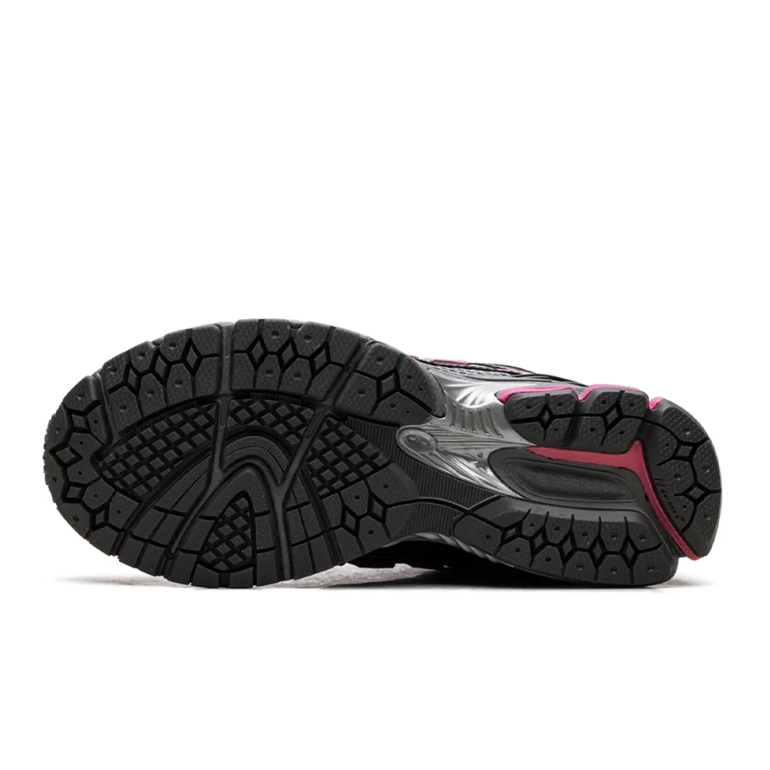 New Balance 1906R Sneakers - Gray and Black with Pink Accents