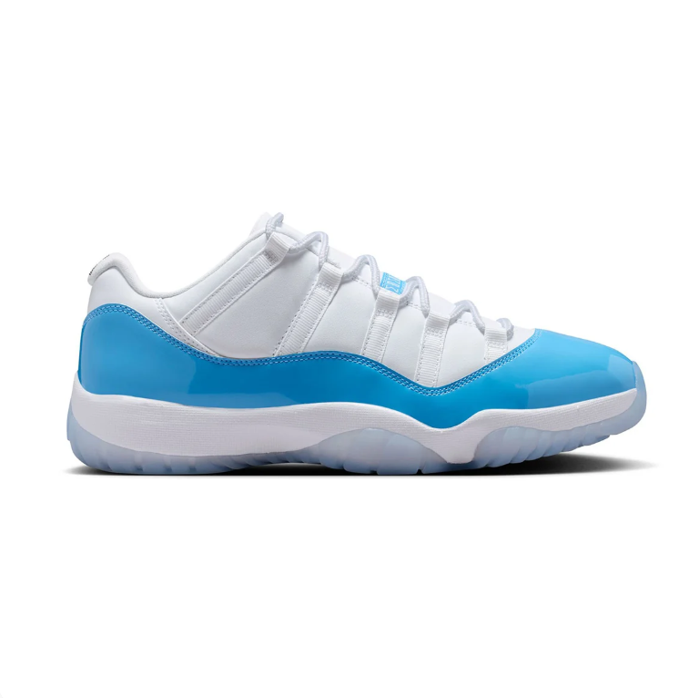 Air Jordan 11 Low Sneakers - White and Bright Blue