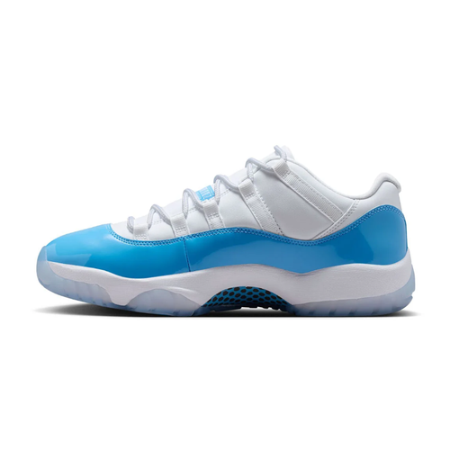 Air Jordan 11 Low Sneakers - White and Bright Blue