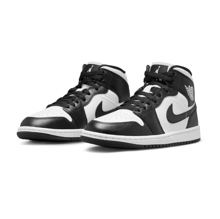 Air Jordan 1 Mid Sneakers - Black and White
