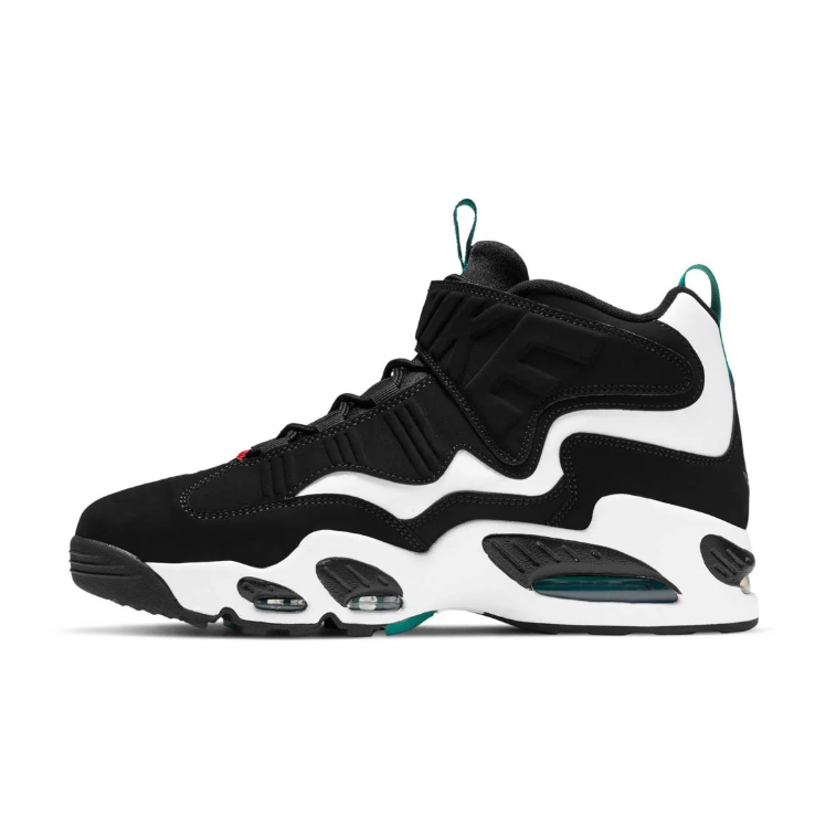 Nike Air Griffey Max 1 Sneakers - Black and White with Teal Accents