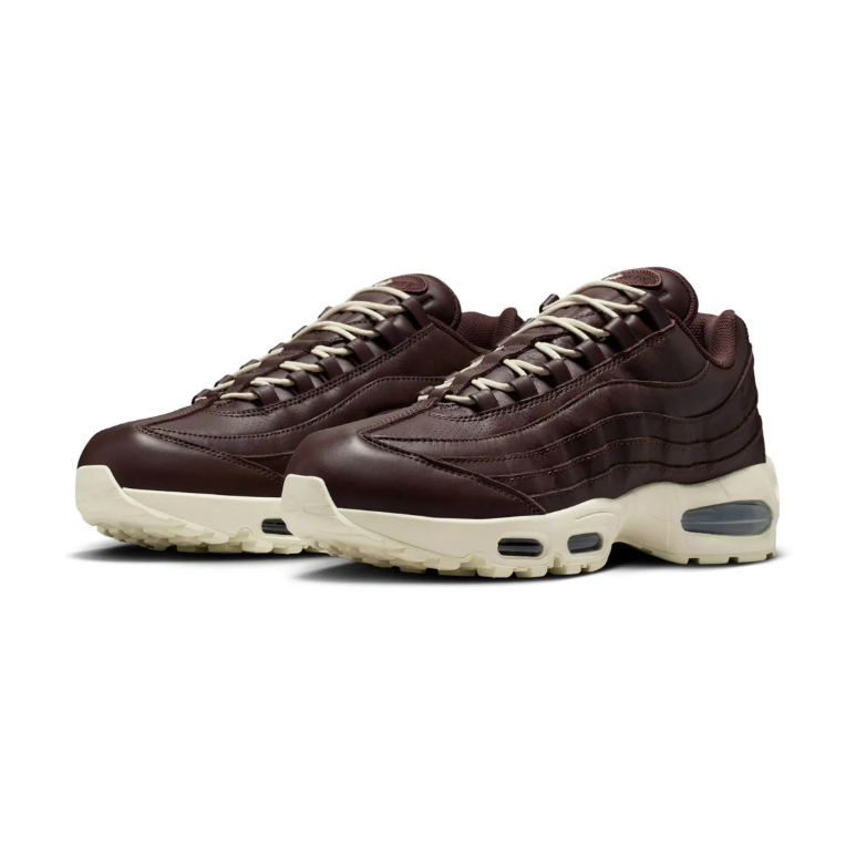 Nike Air Max 95 Sneakers - Dark Brown and Cream