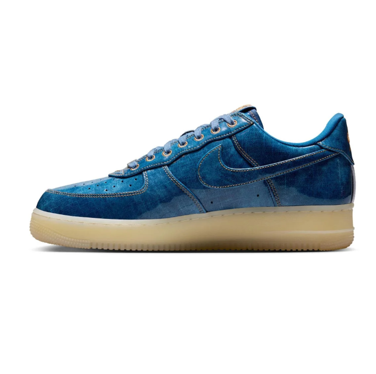Nike Air Force 1 Low Sneakers - Washed Blue and Translucent Cream Sole