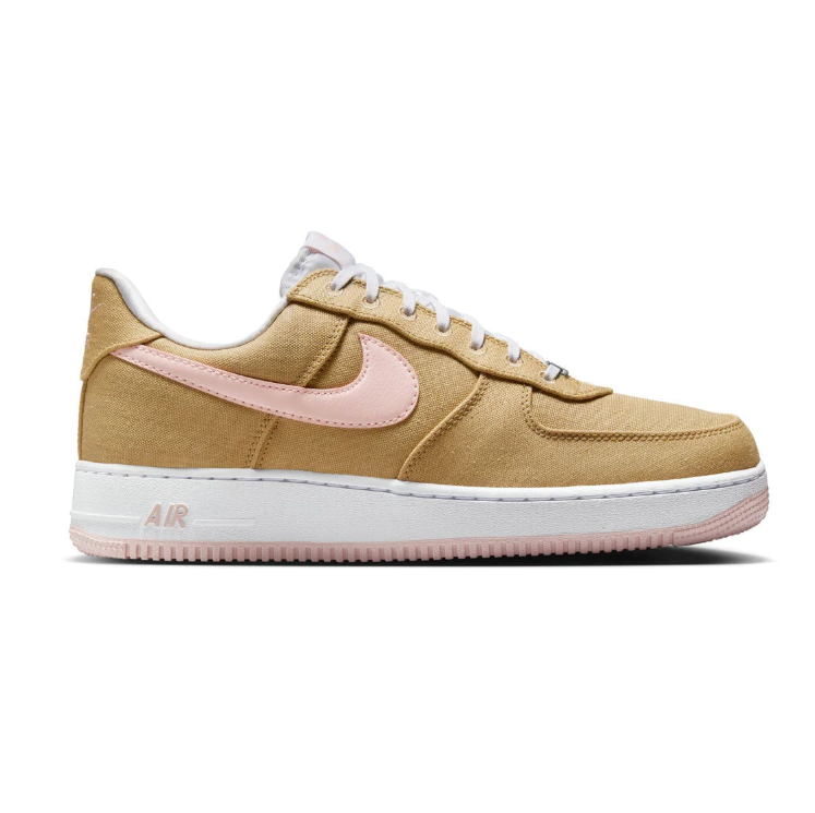 Nike Air Force 1 Low Sneakers - Tan and Pale Pink
