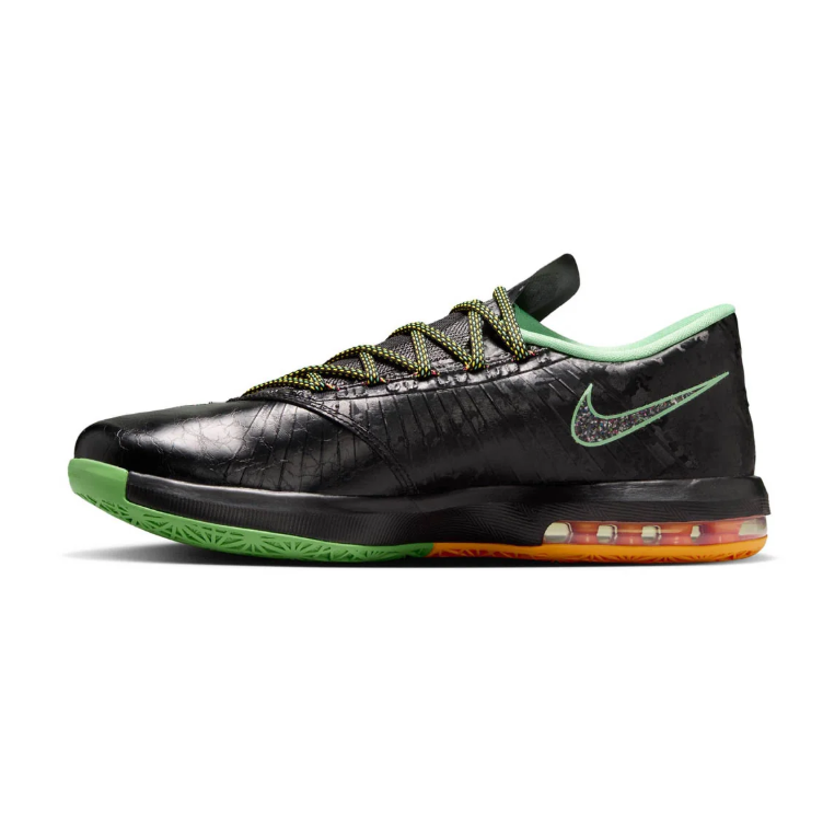 Nike KD Sneakers - Black and Green with Silver Swoosh