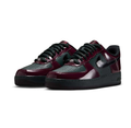 Nike Air Force 1 Low Sneakers - Glossy Burgundy and Dark Green